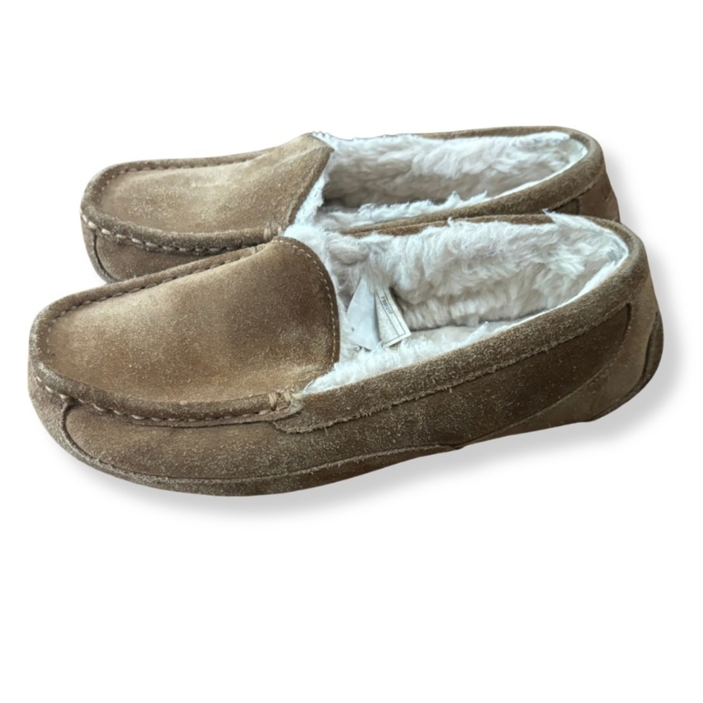 UGG Australia Cozy Suede Slippers | Women’s Size 5 | Chestnut | Shearling Lined
